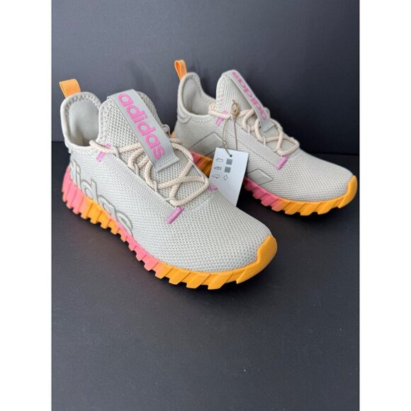NEW Adidas Kaptir 3.0 Sneakers Shoes Alumina / Bliss Pink / Hazy Orange US 4 - Picture 3 of 7